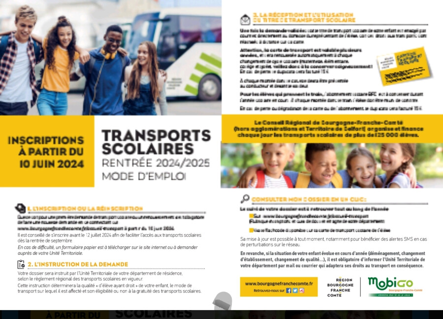 transports scolaires 2024, conseil départemental